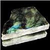 Image 1 : 318.60ct Labradorite Polished Slab Peacock Colors (GEM-30338)