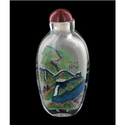 Heavy Blown Glass Chinese Snuff Bottle (CLB-604)