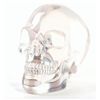 Image 1 : MWF1538 IMPRESSIVE CLEAR HUMAN SKULL SKELETON FIGURINE