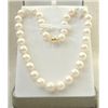 Image 1 : Elegant AAA+ 9-10MM White Pearl Necklace 18~  MWF1018