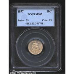 1877 10C MS65 PCGS.