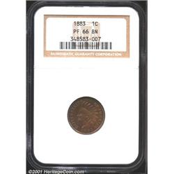 1883 1C PR66 Brown NGC.
