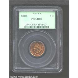 1885 1C PR64 Red PCGS.