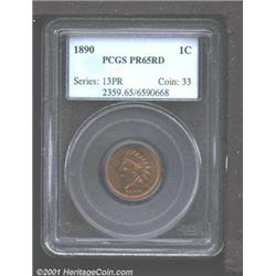 1890 1C PR65 Red PCGS.