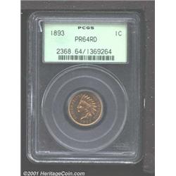 1893 1C PR64 Red PCGS.