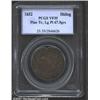 Image 1 : 1652 SHILNG Pine Tree Shilling, Large Planchet VF35 PCGS.