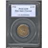 Image 1 : 1723 1/2P Rosa Americana Halfpenny, Crowned Rose AU58 PCGS.