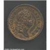 Image 1 : 1723 1/2P Rosa Americana Halfpenny, Crowned Rose MS60 Corroded, Cleaned Uncertified.
