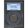Image 1 : 1755-A SOU M French Colonies Sou Marque AU58 PCGS.