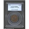Image 1 : 1773 1/2P Virginia Halfpenny, No Period MS64 Brown PCGS.