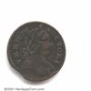 Image 1 : 1787 COPPER Vermont Copper, BRITANNIA VF30 Clipped Planchet, Corroded Uncertified.