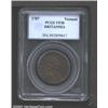 Image 1 : 1787 COPPER Vermont Copper, BRITANNIA VF30 PCGS.
