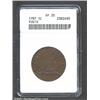 Image 1 : 1787 1C Fugio Cent, UNITED STATES, Cinquefoils VF20 ANACS.