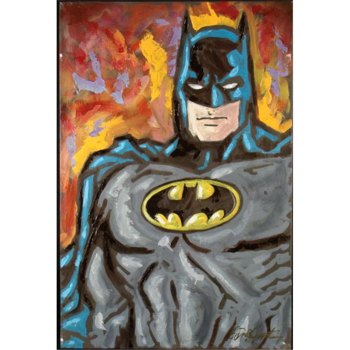 Duerrstein BATMAN Original Comic Art Painting on Canvas