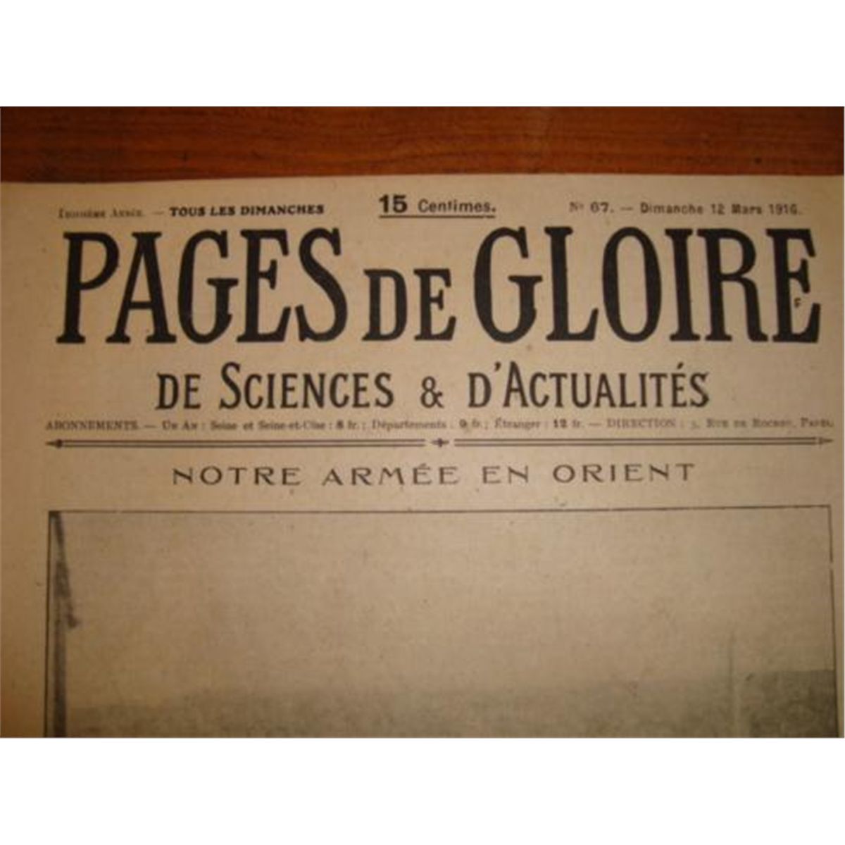 Set 2 Authentic French newspapers WWI 1915 & 1916