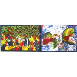 Two Haitian Paintings, one Ernest Pierre