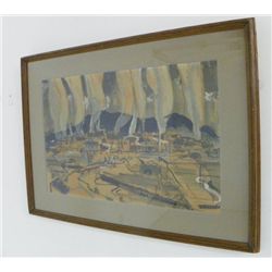 Adobe Huts watercolor