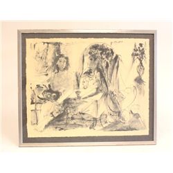 Picasso "La Flute Bouble" lithograph