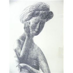 Emilio Greco Female Torso etching