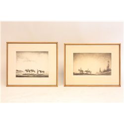 Levon West Three Etchings