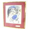 Image 1 : Chagall signed Artist & Nude lithograph