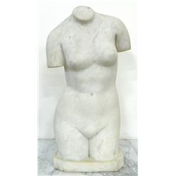 Classical Female Nude Torso Marble Sculpture