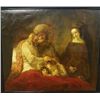 Image 1 : 18-19th c oil painting Jacob Blessing the Sons