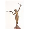 Image 2 : Eugene Barillot Female Warrior bronze sculpture