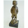 Image 1 : Felling-Schmidt bronze boy w/duck sculpture