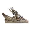Image 1 : Podolak Two Indians in Canoe bronze group