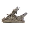 Image 4 : Podolak Two Indians in Canoe bronze group
