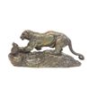 Image 1 : Barye panther and civet bronze group
