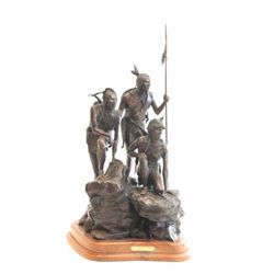 Cody Houston Native Americans bronze sculpture