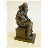 Image 2 : Jester with Baby Dog bronze sculpture