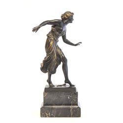 Georges Morin Female Dancer bronze sculpture
