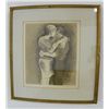Image 1 : Raphael Soyer "Embrace" etching/aquatint