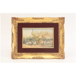 Mateo Saldana Orchard Scene oil painting