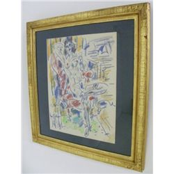 Jean Paul Riopelle Nude pastel