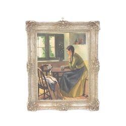 Apostolos Geralis Woman oil painting