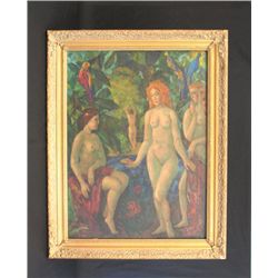 Boris Anisfeld Nudes Russian oil painting