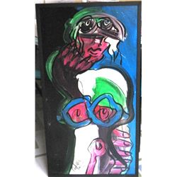 Peter R. Keil "Housewife" oil painting