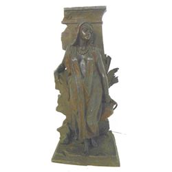Anatole Guillot Large Orientalist Lady bronze grop