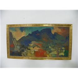 James Penney "Rhodes to Lindos" oil painting