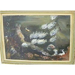 Armand Trivilini Tropical Fish watercolor painting