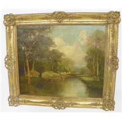 George T. Pritchard Landscape oil painting