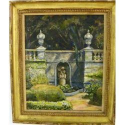 Richard De Menocal Cupid Fountain oil painting