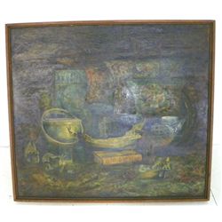 Lev Meshberg Russian/Amer Still Life oil painting