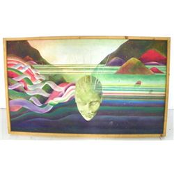 Surrealistic Head of a Man oil painting