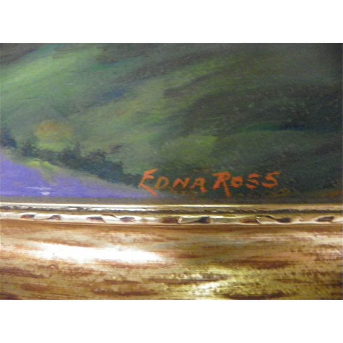 2 oil paintings- 1 signed Edna Ross