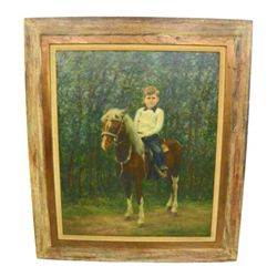 Boy on a Pony oil painting